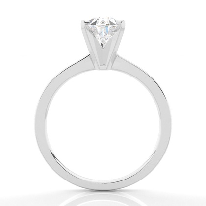 Pear Solitaire Diamond Rings