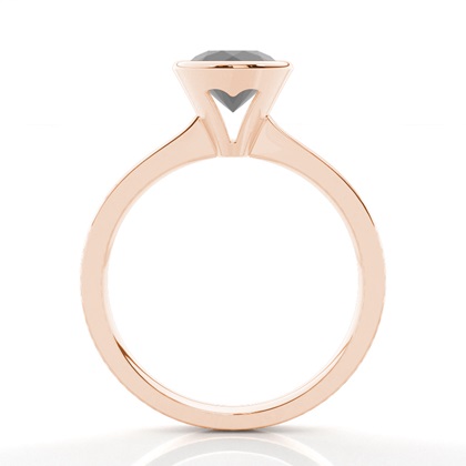 Rotgold Schwarze Diamanten Verlobungsringe