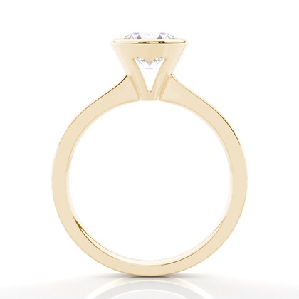 Yellow Gold Solitaire Diamond Rings 