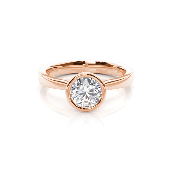 Full Bezel Setting Medium Engagement Ring