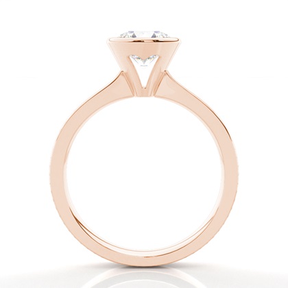 Rose Gold Solitaire Diamond Rings