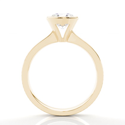 Yellow Gold Solitaire Diamond Rings 