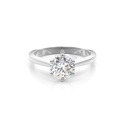 Platinum Solitaire Diamond Engagement Rings