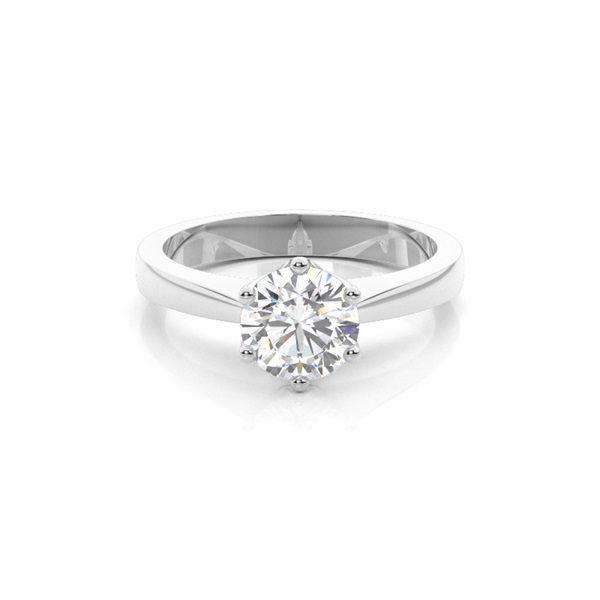 6 Prong Setting Medium Engagement Ring