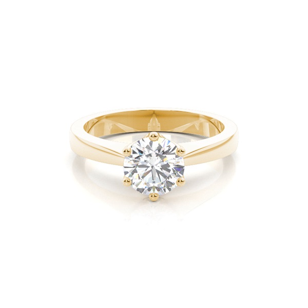 6 Prong Setting Medium Engagement Ring