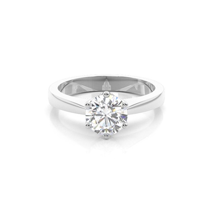 Platinum Solitaire Diamond Engagement Rings