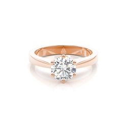 Medium Diamant Verlobungsring in einer Krappenfassung