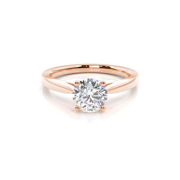 4 Prong Setting Thin Engagement Ring