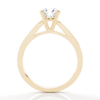 Yellow Gold Solitaire Diamond Rings 