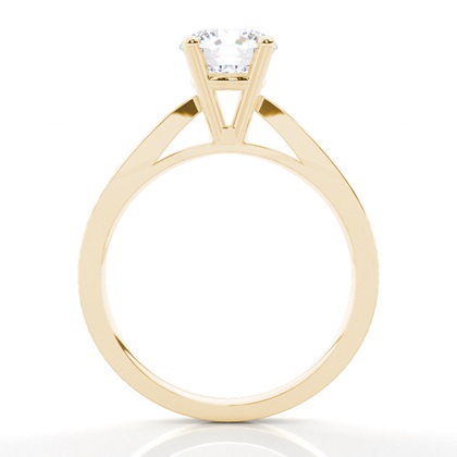 Yellow Gold Moissanite Engagement Rings	