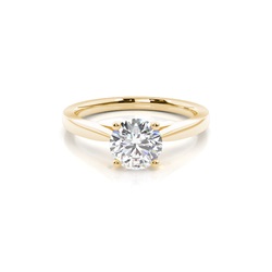 4 Prong Setting Thin Engagement Ring