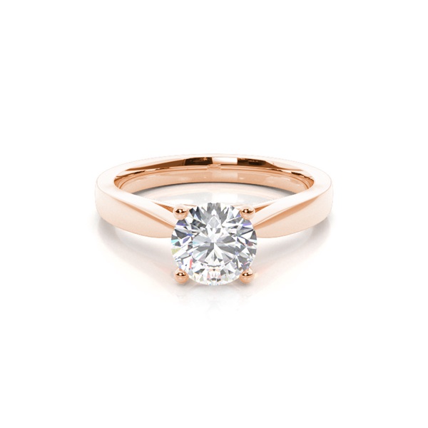 White Gold Round Diamond Engagement Ring