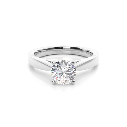 Platinum Solitaire Diamond Engagement Rings