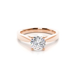 Medium Diamant Verlobungsring in einer Krappenfassung