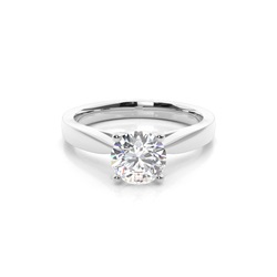 Medium Diamant Verlobungsring in einer Krappenfassung