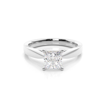 Princess Solitaire Diamond Rings 