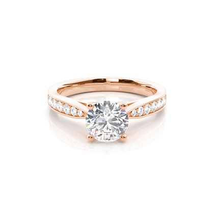 Rose Gold Diamond Engagement Rings