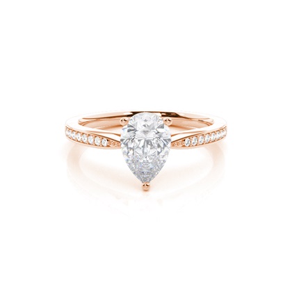 White Gold Moissanite Engagement Ring