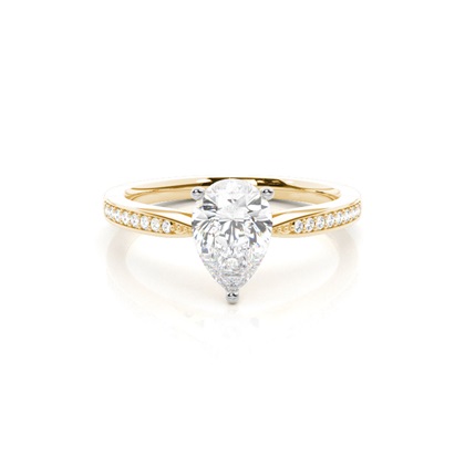 Mixed Metal Diamond Engagement rings