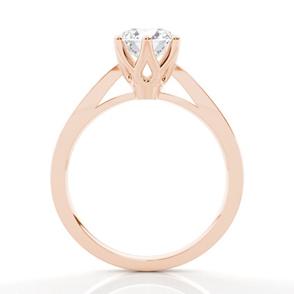 Rose Gold Solitaire Engagement Rings
