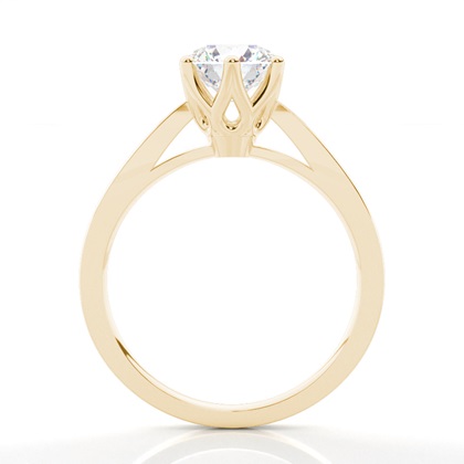 Yellow Gold Solitaire Diamond Engagement Rings 