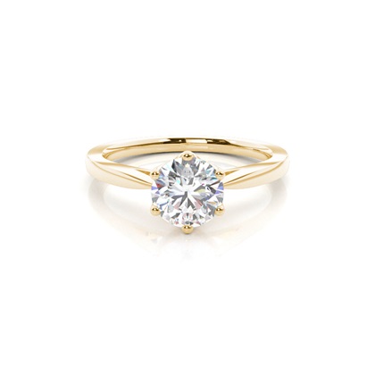 Yellow Gold Solitaire Engagement Rings