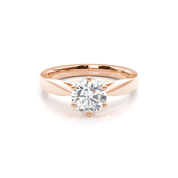 6 Prong Setting Medium Engagement Ring