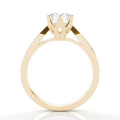 Yellow Gold Moissanite Engagement Rings	