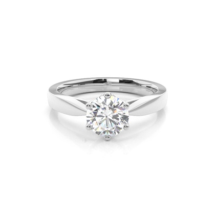 6 Prong Setting Medium Engagement Ring
