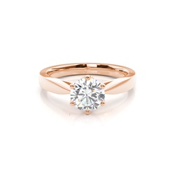 Medium Diamant Verlobungsring in einer Krappenfassung