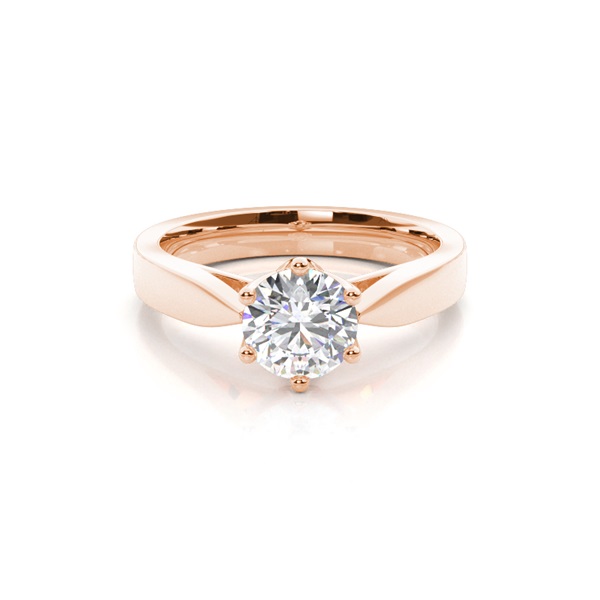 6 Prong Setting Large Engagement Ring