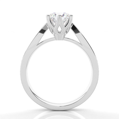 Großer Diamant Verlobungsring in einer Krappenfassung