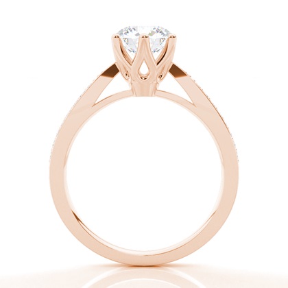 Rose Gold Moissanite Engagement Rings	