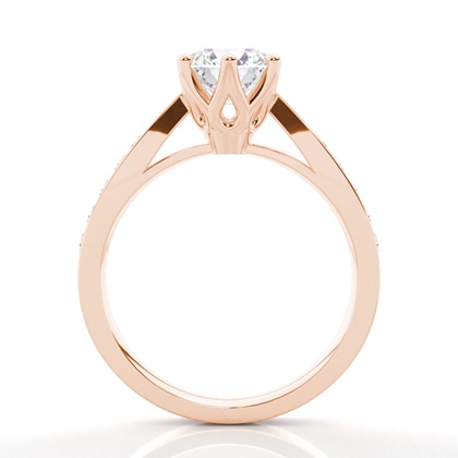 Rose Gold Diamond Engagement Rings