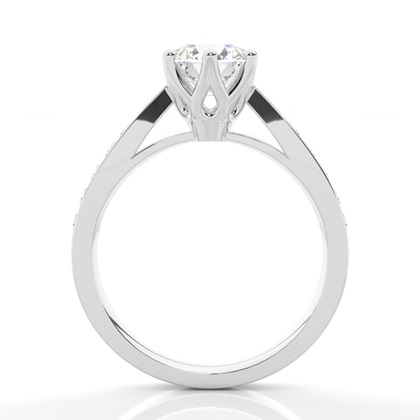 Brilliant Seitensteine Verlobungsringe