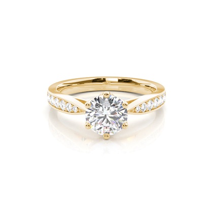 Yellow Gold Diamond Engagement Rings
