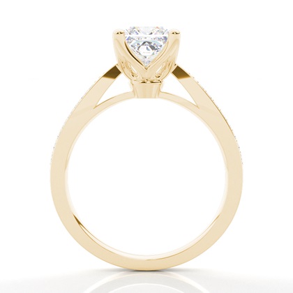 Yellow Gold Side Stone Diamond Rings