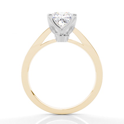 Princess Mixed Metals Solitaire Diamond Rings