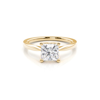 Princess Solitaire Diamond Rings 