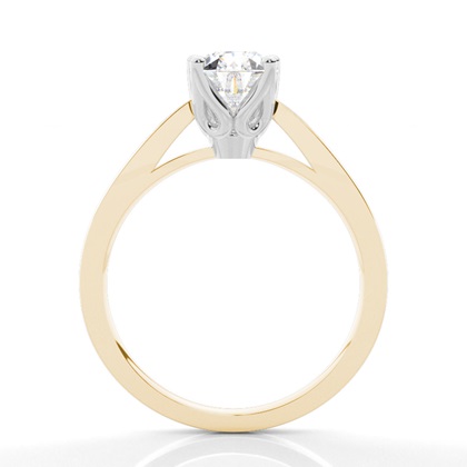 Pear Mixed Metals Womens Engagement Rings