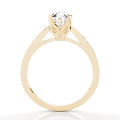 Pear Yellow Gold Solitaire Diamond Rings