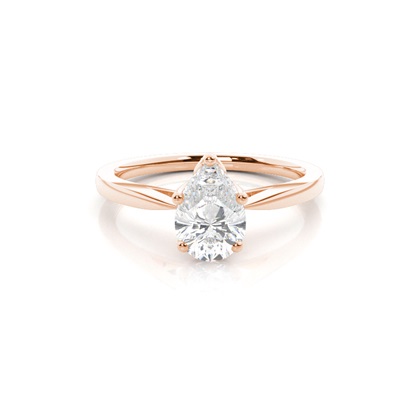 Pear Solitaire Diamond Engagement Rings