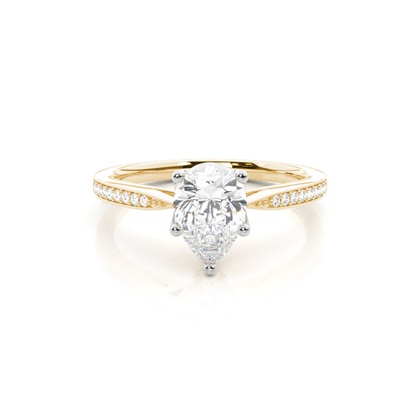 Mixed Metal Diamond Engagement rings