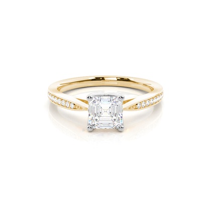 Mixed Metal Diamond Engagement rings