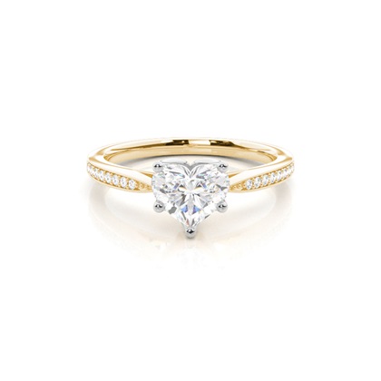 Mixed Metal Diamond Engagement rings