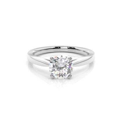 Platinum Solitaire Diamond Engagement Rings