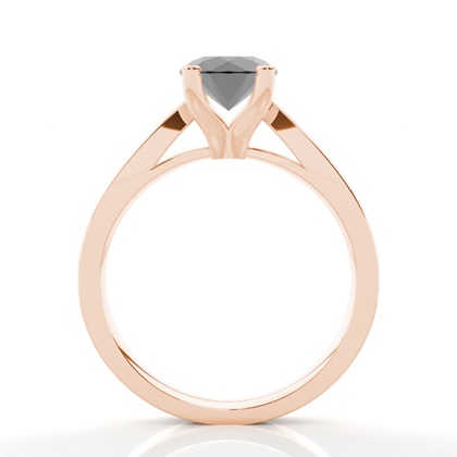 Rotgold Schwarze Diamanten Verlobungsringe