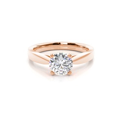 Medium Diamant Verlobungsring in einer Krappenfassung