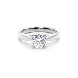Medium Diamant Verlobungsring in einer Krappenfassung