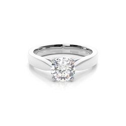 4 Prong Setting Large Engagement Ring